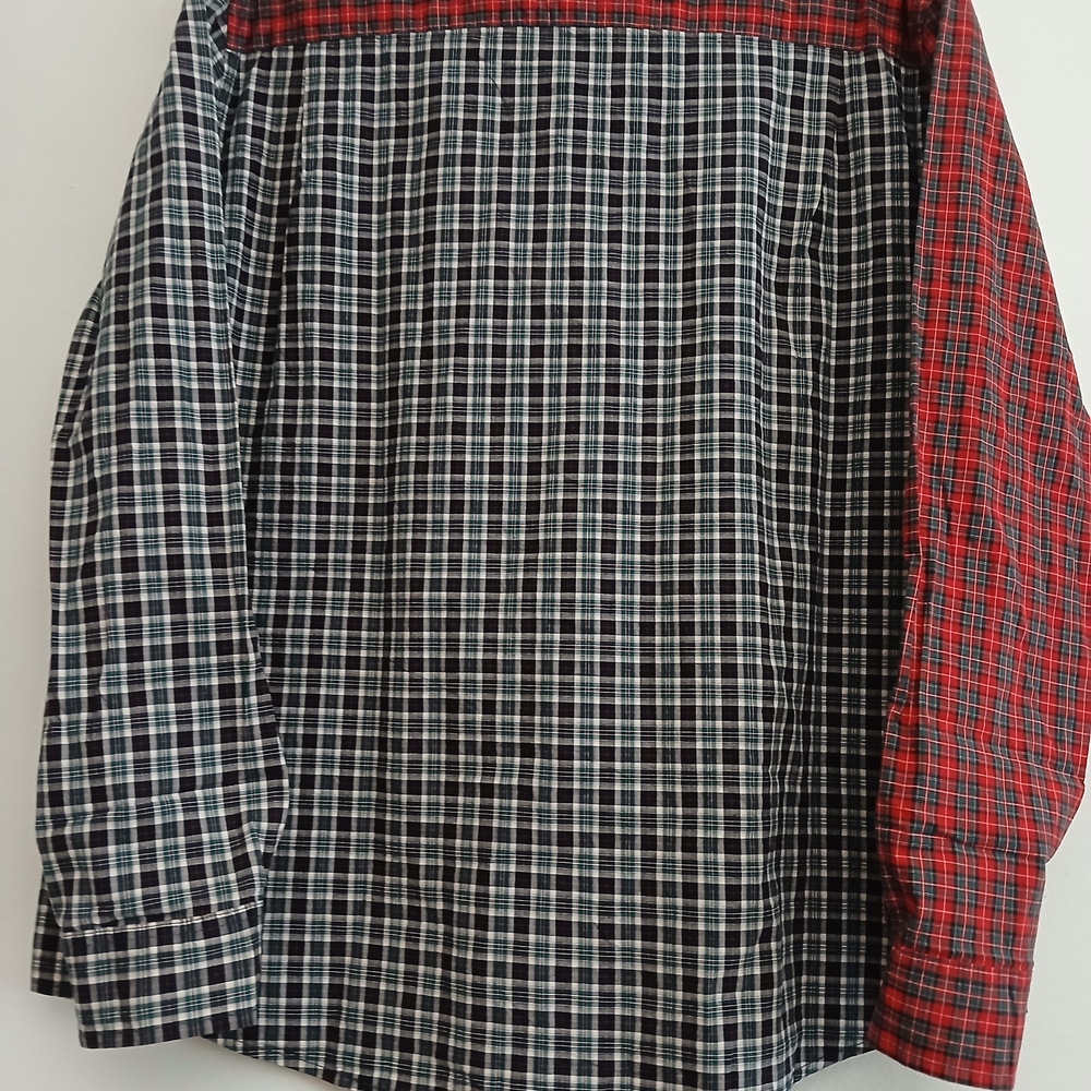 St. John's Bay Red and Black Plaid Button Down Shirt Size XXL New $20 - Picture 11 of 12